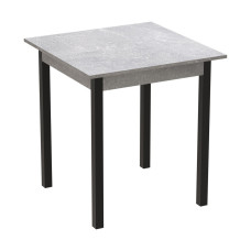 Стол кухонный Ferrum-decor Диего 75x90x90 Черный ДСП Бетон 16мм (FRD-105581)