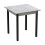 Стіл кухонний Ferrum-decor Дієго 75x90x90 Чорний ДСП Бетон 16мм (FRD-105581)