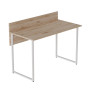 Компьютерный стол Ferrum-decor Скай 75x140x60 белый ДСП Дуб Сан-Марино 32мм (FRD-101089)