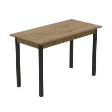 Стол кухонный Ferrum-decor Марио 75x120x60 Черный ДСП Дуб Артизан 16мм (FRD-105727)