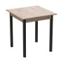 Стіл кухонний Ferrum-decor Агата 75x90x90 Чорний ДСП Сан-Марино 16мм (FRD-105640)