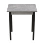 Стол кухонный Ferrum-decor Агата 75x90x90 Черный ДСП Бетон 16мм (FRD-105563)