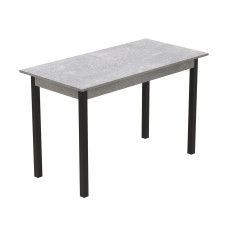 Стол кухонный Ferrum-decor Марио 75x120x60 Черный ДСП Бетон 16мм (FRD-105584)
