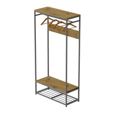 Вешалка напольная модульная Ferrum-decor Трелис 15 180x90x38 серый ДСП Дуб Артизан 16мм (FRD-104375)