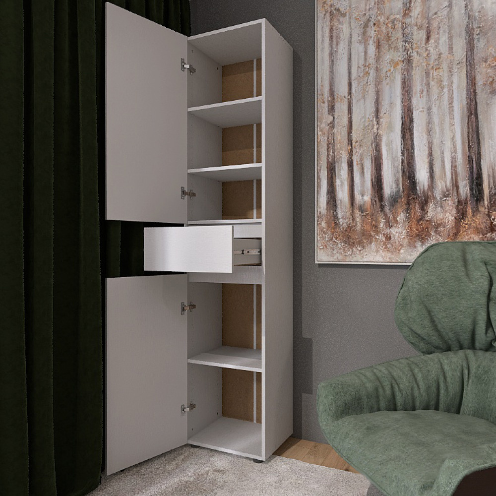Пенал з висувним ящиком Еверест Лайт ПЛ-1 Німфея Альба (DTM-4664)