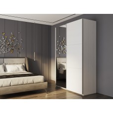 Шкаф-купе двухдверный Doros G-Caiser 160х60х240 см Белый/Зеркало (DRS-011011)