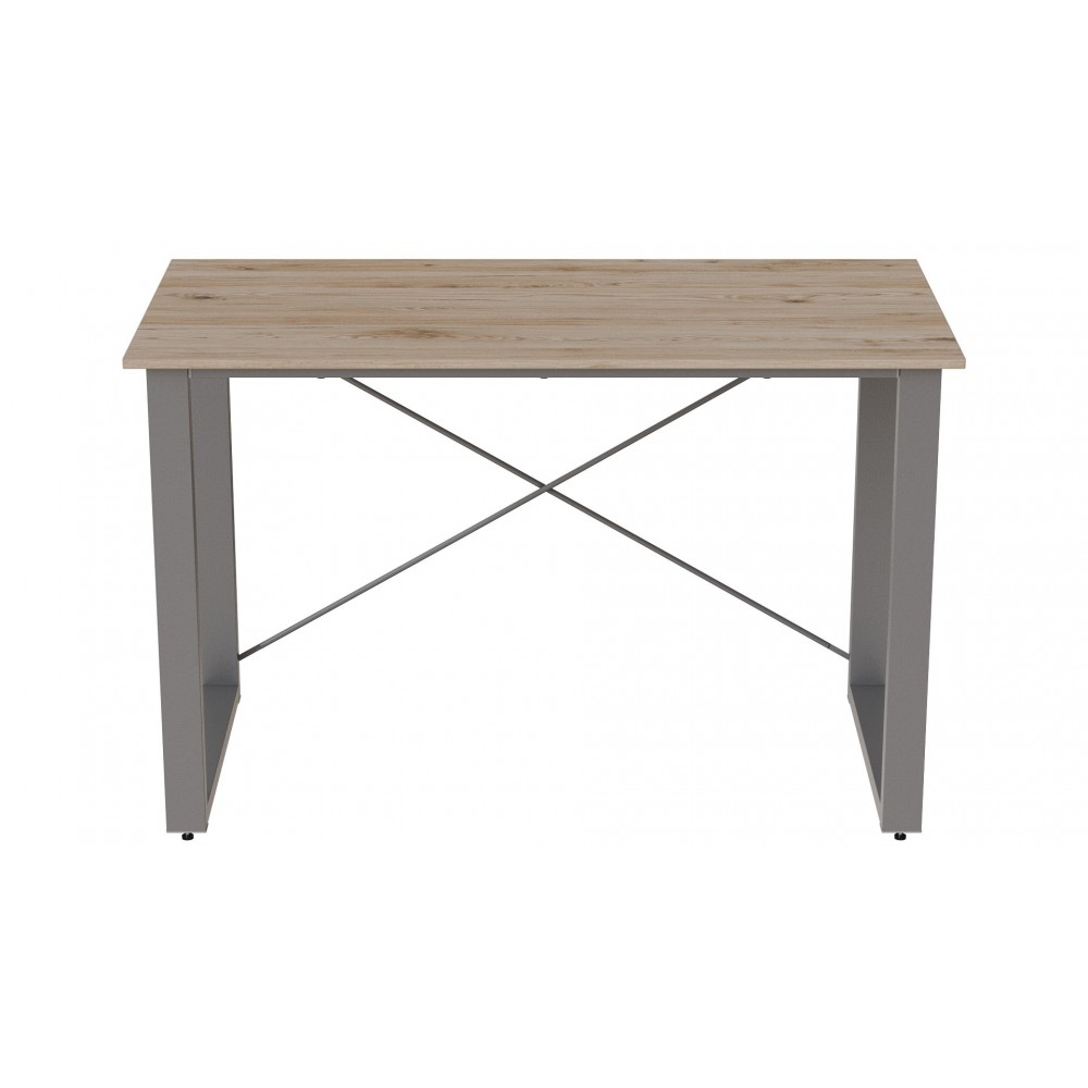Письменный стол Ferrum-decor Драйв 750x1400x600 Серый металл ДСП Дуб Сан-Марино 16 мм (FRD-103137)