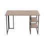 Компьютерный стол Ferrum-decor Кевин 75x140x60 черный ДСП Дуб Сан-Марино 32мм (FRD-103817)