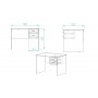 Стол компьютерный Винсент Ferrum-decor 750x1100x700 ДСП Дуб Сан-Марино 16 мм (FRD-104807)
