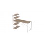 Компьютерный стол Ferrum-decor Джек 75x140x60 Белый ДСП ДСП Дуб Сан-Марино (FRD-104408)