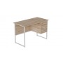 Компьютерный стол Ferrum-decor Гарри 75x140x60 белый ДСП Дуб Сан-Марино 32мм (FRD-104068)