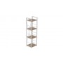 Етажерка 4/34 Ferrum-decor Серії Конект 120x34x28 білий ДСП Дуб Сан-Марино 16мм (FRD-104278)