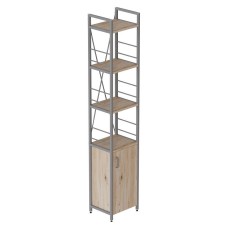 Етажерка 4/34 Ferrum-decor Серії Конект з тумбою 179x34x28 Сірий ДСП Сан-Марино (FRD-104478)