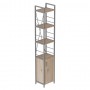 Етажерка 4/34 Ferrum-decor Серії Конект з тумбою 179x34x28 Сірий ДСП Сан-Марино (FRD-104478)