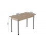 Стол кухонный Ferrum-decor Бенита 75x120x80 Серый ДСП Сан-Марино 16мм (FRD-105648)