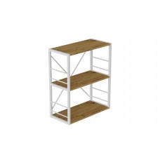 Этажерка 3/60 Ferrum-decor Серии Конект 73x60x28 серый ДСП Дуб Артизан 16мм (FRD-104268)