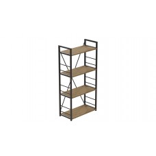 Етажерка 4/60 Ferrum-decor Серії Конект 120x60x28 чорний ДСП Дуб Артизан 16мм (FRD-104238)