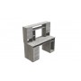 Стол компьютерный Анжело Ferrum-decor 1400x1422x600 ДСП Бетон 16 мм (FRD-104709)