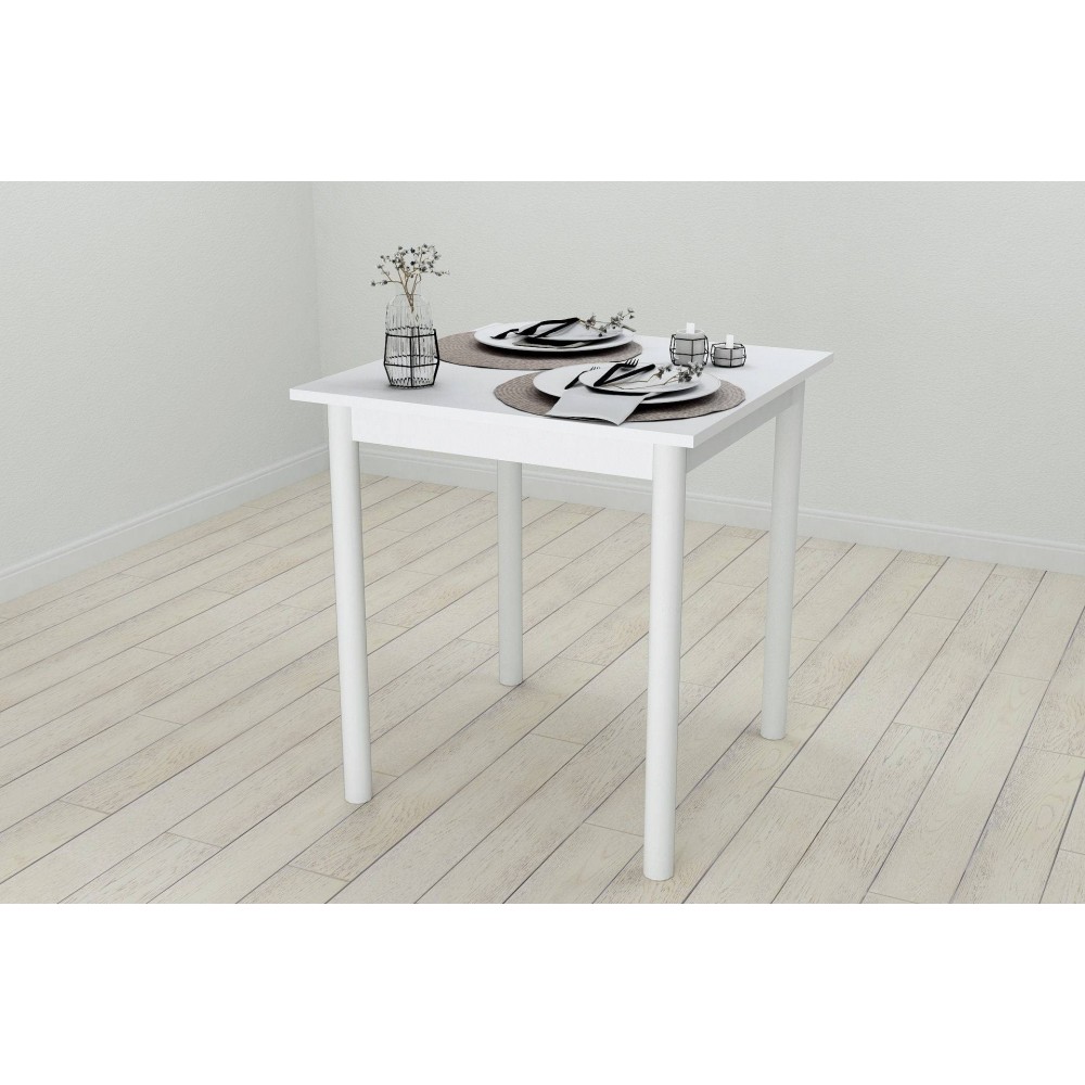 Стол кухонный Ferrum-decor Агата 75x70x70 Белый ДСП Белое 16мм (FRD-106239)