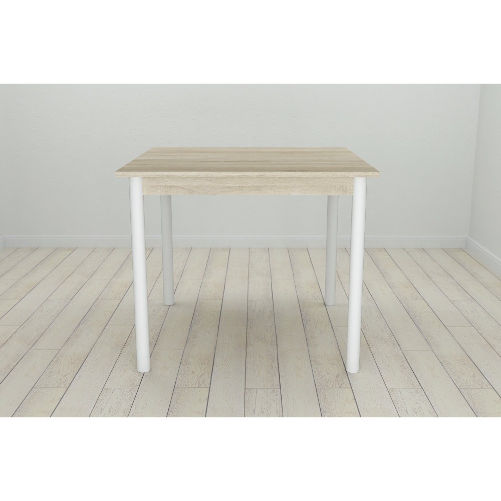 Стол кухонный Ferrum-decor Агата 75x80x80 Белый ДСП Сонома 16мм (FRD-106249)
