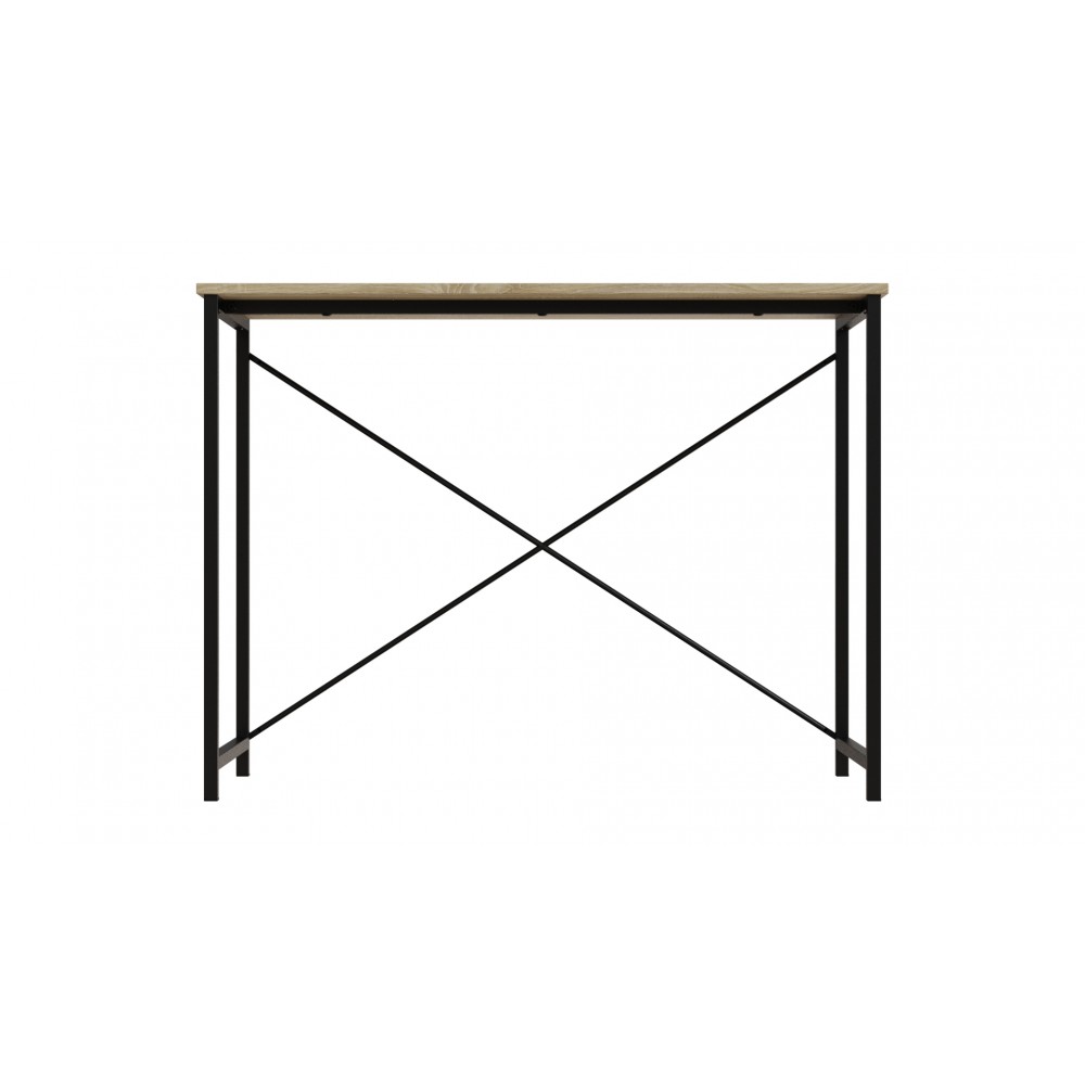 Стол письменный Line Лайт Ferrum-decor 750x1000x500 Черный металл ДСП Дуб Сонома 16 мм (FRD-104839)