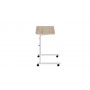 Стол приставной Ferrum-decor Амиго 62x60x40 металл Белый ДСП Дуб Сан-Марино 16мм (FRD-102534)