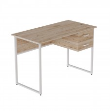 Компьютерный стол Ferrum-decor Дакота 75x120x70 белый ДСП Дуб Сан-Марино 32мм (FRD-102124)
