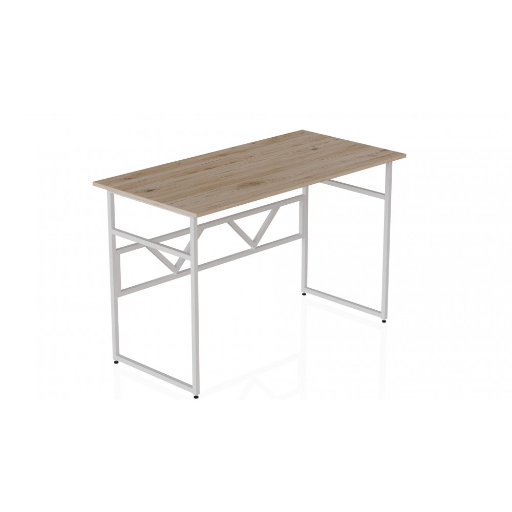 Компьютерный стол Ferrum-decor Раян 75x120x60 белый ДСП Дуб Сан-Марино 16мм (FRD-101134)