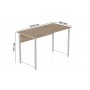 Компьютерный стол Ferrum-decor Курт 75x100x60 белый ДСП Дуб Сан-Марино 32мм (FRD-102204)