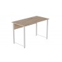 Компьютерный стол Ferrum-decor Курт 75x120x60 белый ДСП Дуб Сан-Марино 32мм (FRD-102214)