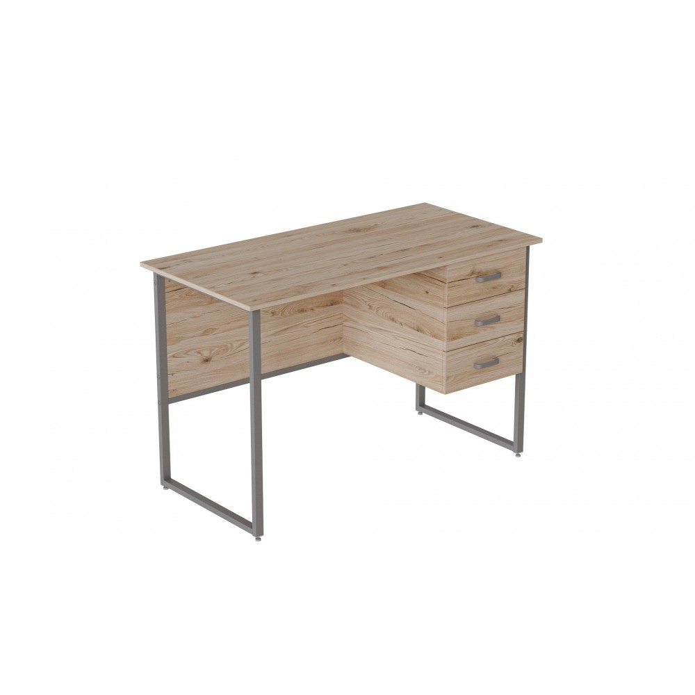 Компьютерный стол Ferrum-decor Гарри 75x140x60 серый ДСП Дуб Сан-Марино 16мм (FRD-101464)