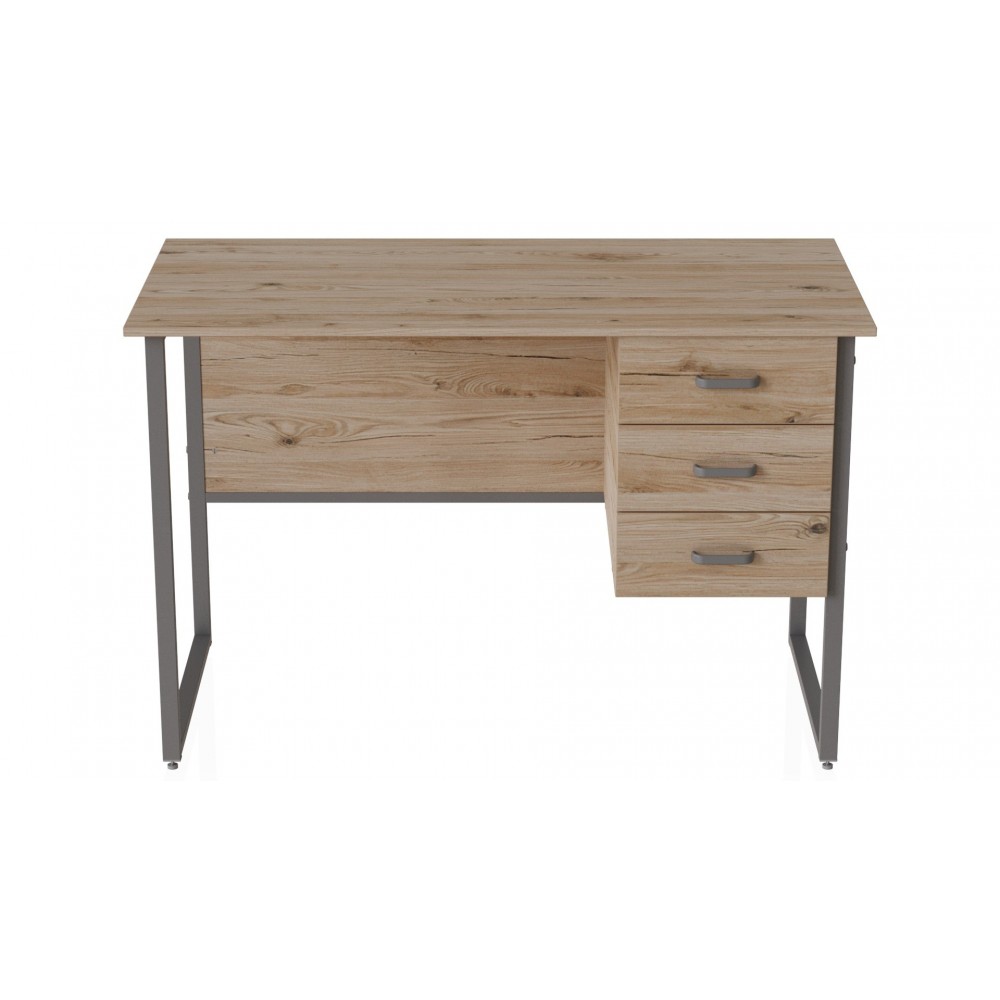 Компьютерный стол Ferrum-decor Гарри 75x140x70 серый ДСП Дуб Сан-Марино 16мм (FRD-101484)