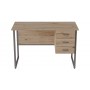 Компьютерный стол Ferrum-decor Гарри 75x140x70 серый ДСП Дуб Сан-Марино 16мм (FRD-101484)