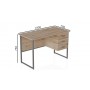 Компьютерный стол Ferrum-decor Гарри 75x140x70 серый ДСП Дуб Сан-Марино 16мм (FRD-101484)