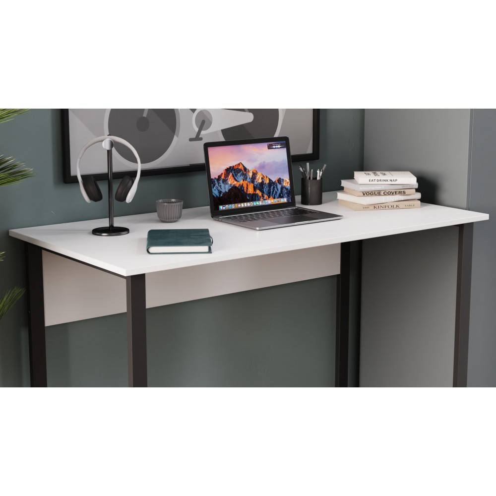 Компьютерный стол Ferrum-decor Раян 75x140x60 белый ДСП Дуб Сан-Марино 16мм (FRD-101144)