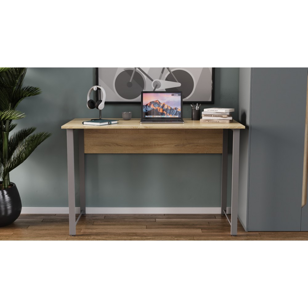 Компьютерный стол Ferrum-decor Раян 75x120x70 серый ДСП Дуб Сан-Марино 16мм (FRD-101634)