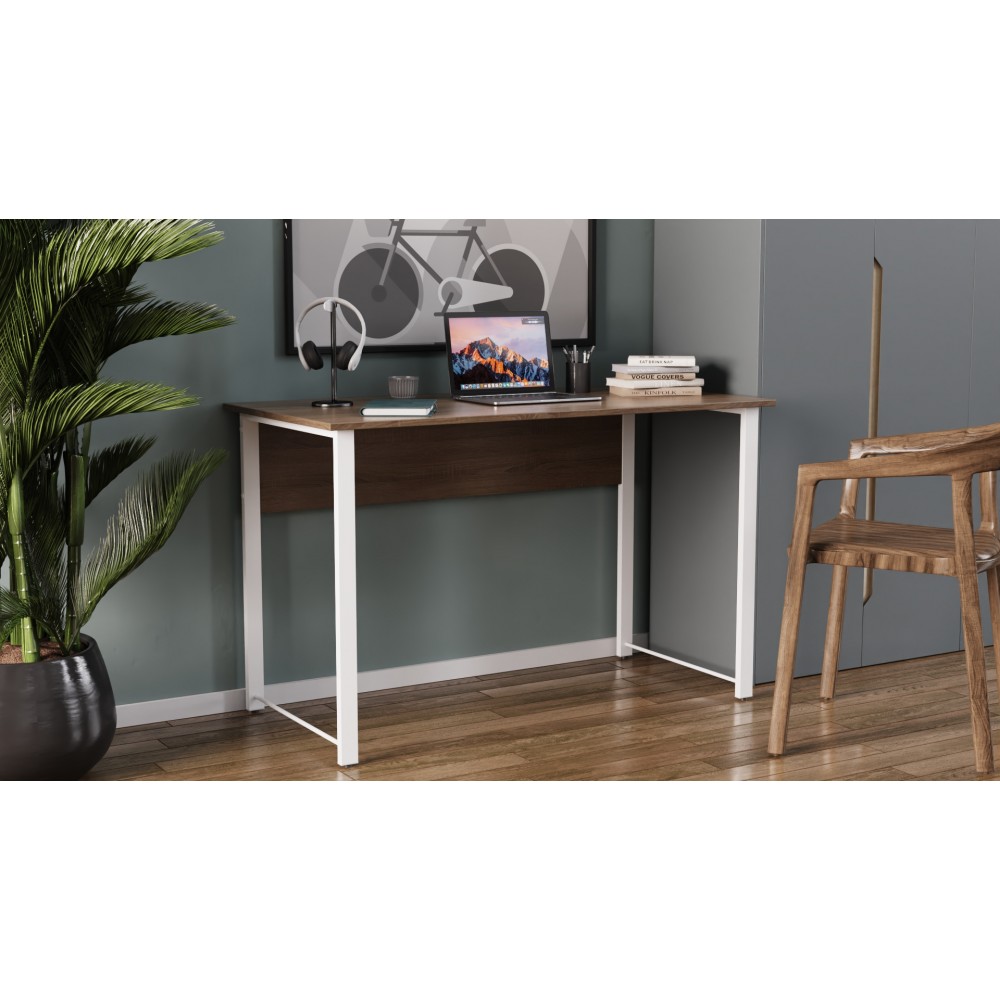Компьютерный стол Ferrum-decor Раян 75x100x60 белый ДСП Дуб Сан-Марино 16мм (FRD-101124)