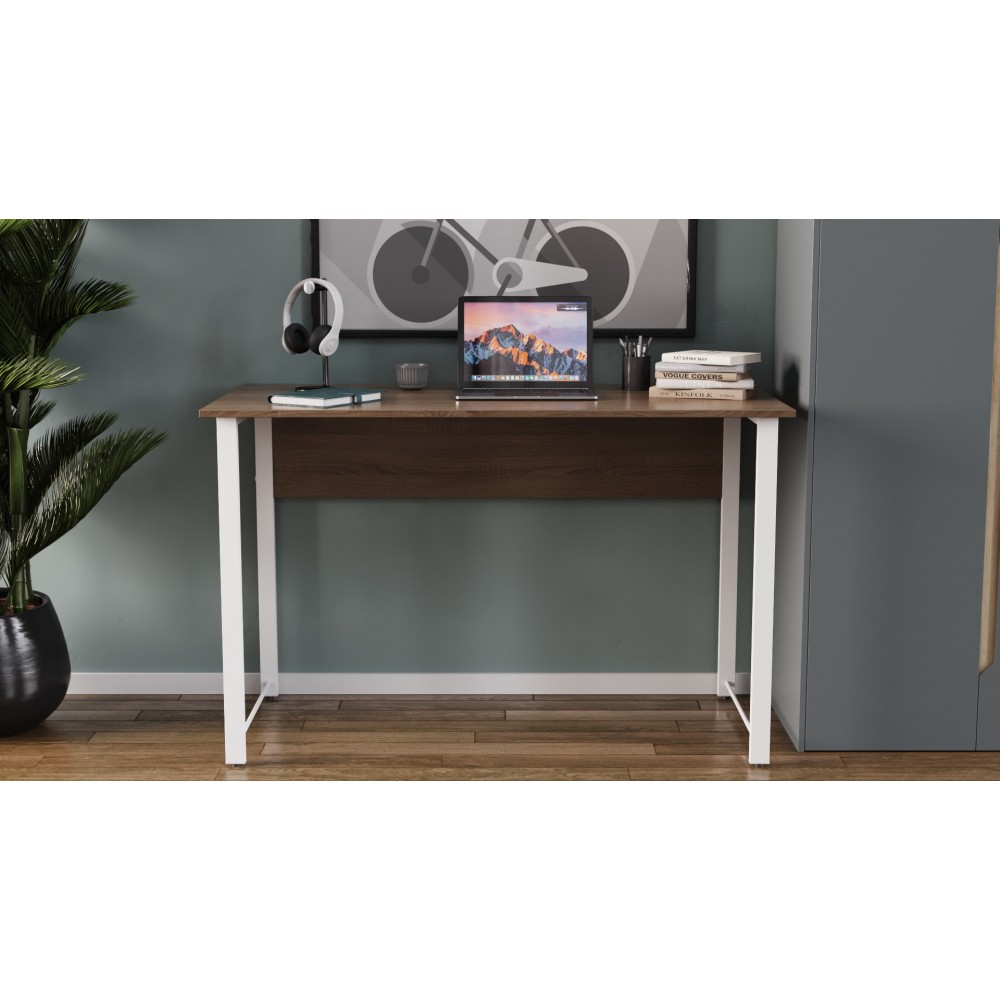Компьютерный стол Ferrum-decor Раян 75x120x70 белый ДСП Дуб Сан-Марино 16мм (FRD-101164)