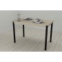 Стіл кухонний Ferrum-decor Беніта 75x120x70 Чорний ДСП Сонома 16мм (FRD-106282)