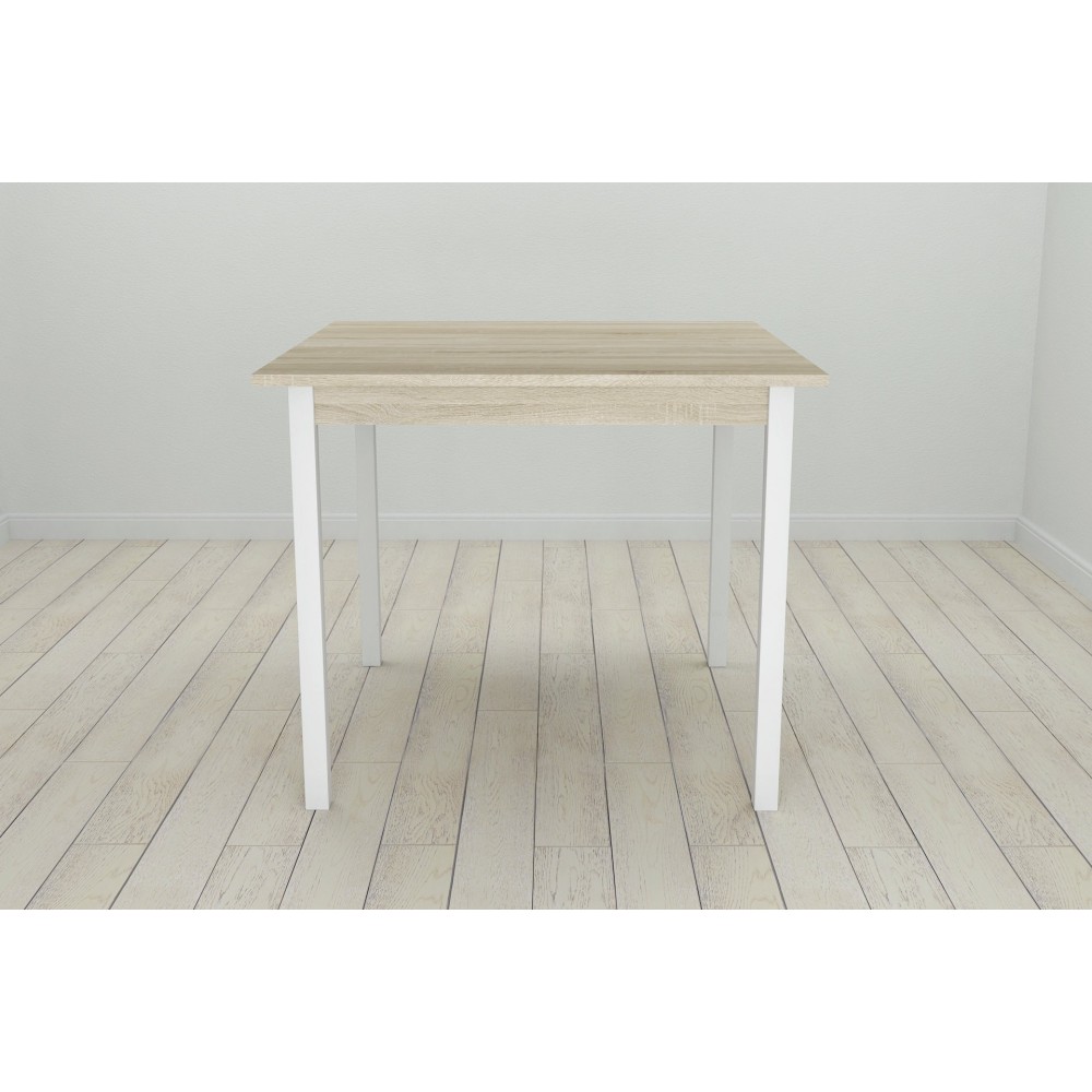 Стол кухонный Ferrum-decor Диего 75x90x90 Белый ДСП Сонома 16мм (FRD-106312)