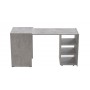 Стол-тумба трансформер Смарт 1/1 Ferrum-decor 750x1450x500 ДСП Бетон 16 мм (FRD-105073)