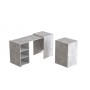 Стол-тумба трансформер Смарт 1/1 Ferrum-decor 750x1450x500 ДСП Бетон 16 мм (FRD-105073)
