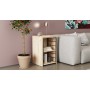 Стол-тумба трансформер Смарт 2/2 Ferrum-decor 750x1450x600 Черный металл ДСП Дуб Сан-Марино 16 мм (FRD-105103)