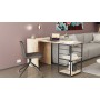 Стол-тумба трансформер Смарт 2/2 Ferrum-decor 750x1450x600 Черный металл ДСП Дуб Сан-Марино 16 мм (FRD-105103)