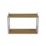 Книжная полка универсальная Ferrum-decor Стим 1 38x63x26 белый ДСП Дуб Артизан 16мм (FRD-104093)