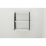 Книжная полка универсальная Ferrum-decor Стим 2 74x63x26 черный ДСП Белое 16мм (FRD-104103)
