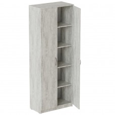 Шафа Анжело Ferrum-decor на 5 полиць 2 двері 1900x800x380 ДСП Бетон 16 мм (FRD-105054)