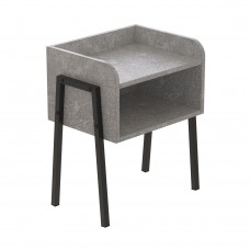 Тумба модульна Ferrum-decor Джузі 540x450x320 метал Чорний ДСП Бетон 16 мм (FRD-102974)