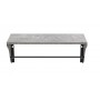 Полка настенная Ferrum-decor Комфи 260x700x240 металл Черный ДСП Бетон 16 мм (FRD-102764)
