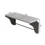 Полка настенная Ferrum-decor Комфи 260x700x240 металл Черный ДСП Бетон 16 мм (FRD-102764)